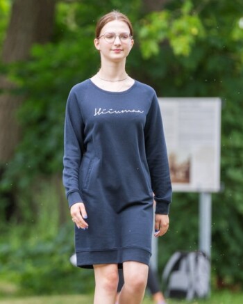 Sweat dress with city names