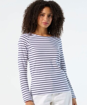 T-Shirt striped long-sleeve Marine - Image 2